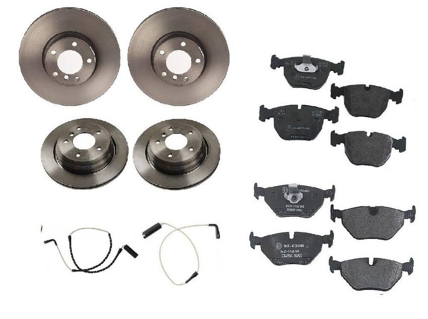 BMW Brake Kit - Pads and Rotors Front &  Rear (324mm/298mm)